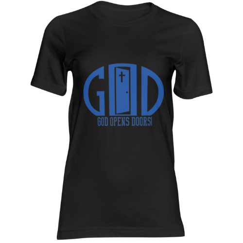 God Opens Doors Faith T-Shirt | Custom Colors