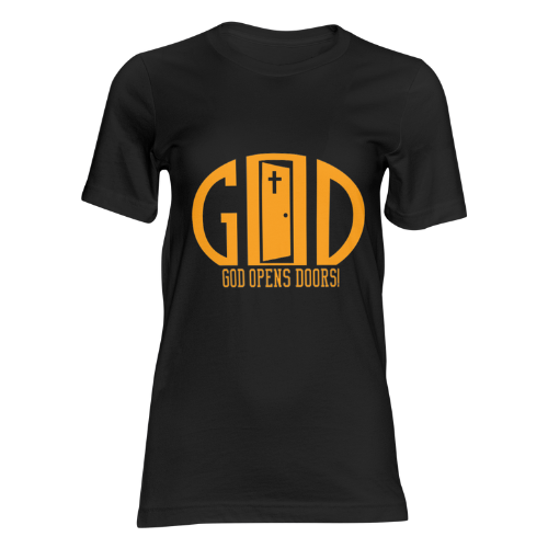 God Opens Doors Faith T-Shirt | Custom Colors