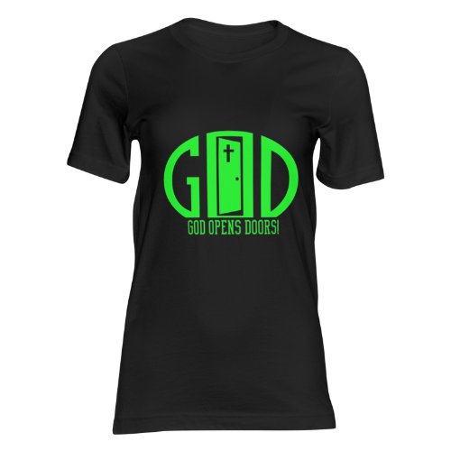 God Opens Doors Faith T-Shirt | Custom Colors