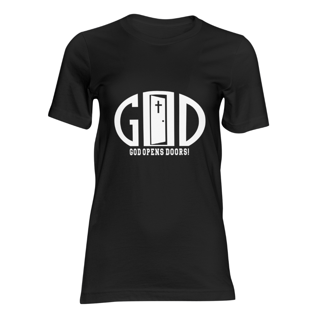 God Opens Doors Faith T-Shirt | Custom Colors