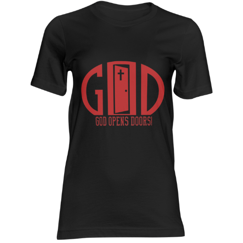 God Opens Doors Faith T-Shirt | Custom Colors