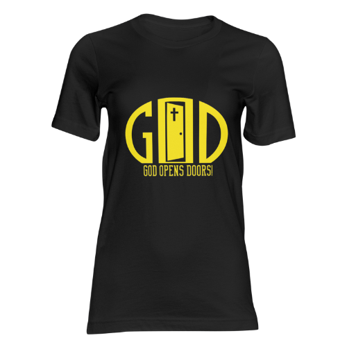 God Opens Doors Faith T-Shirt | Custom Colors